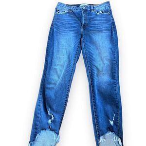Kancan Women's Blue and Navy Jeans